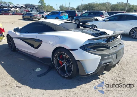 2019 Mclaren 600Lt z USA, uszkodzony, nr VIN SBM13RAA5KW006620